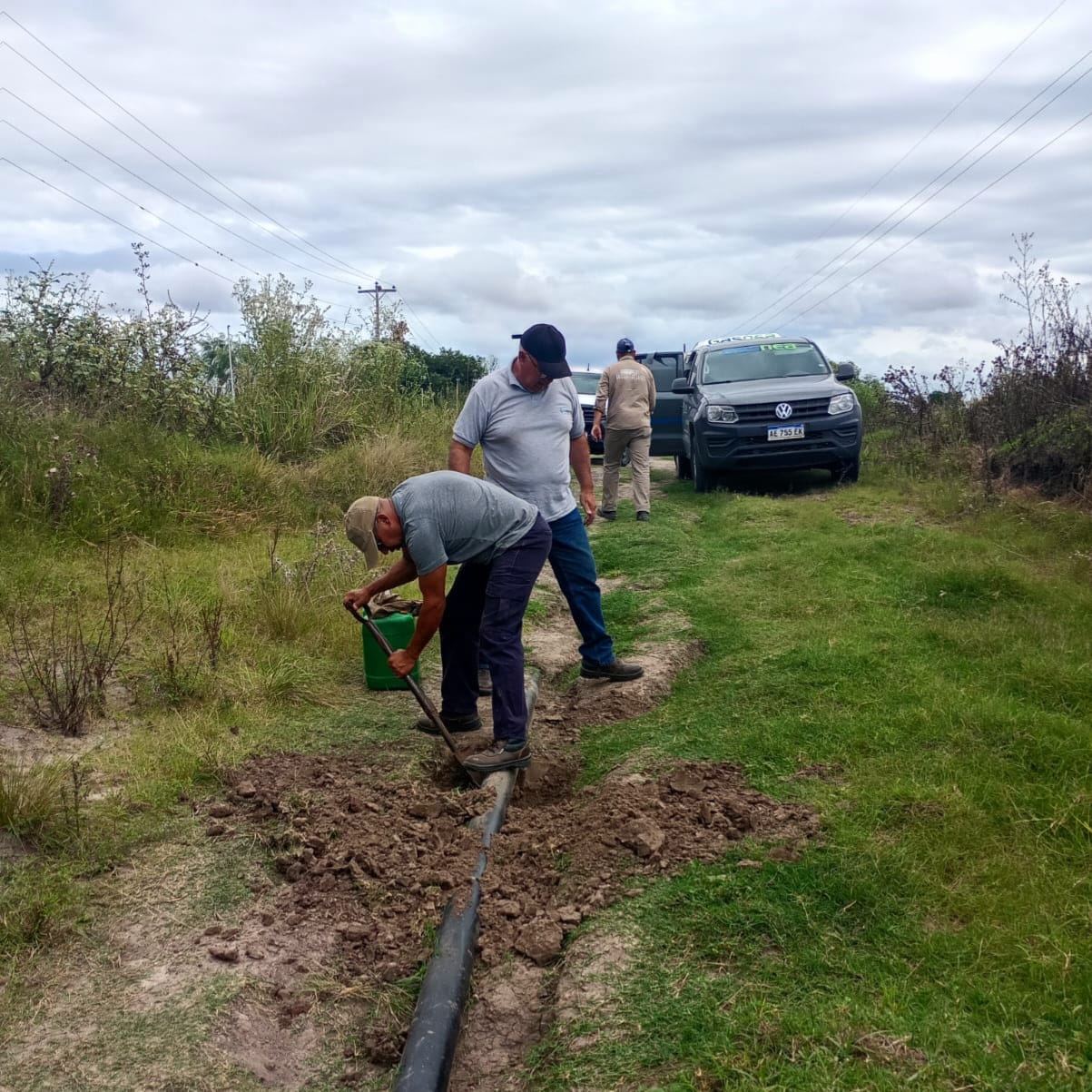 El municipio reparó un caño de gas expuesto tras las intensas lluvias
